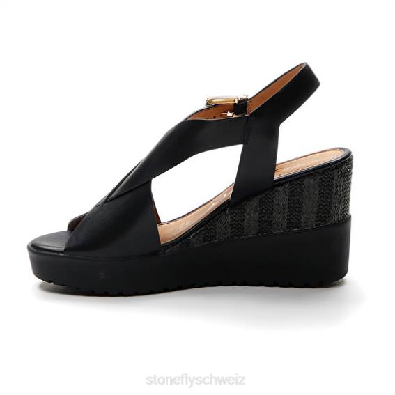CH Stonefly Frauen 16 Kalbslederth Sandalen Schwarz R4R0221