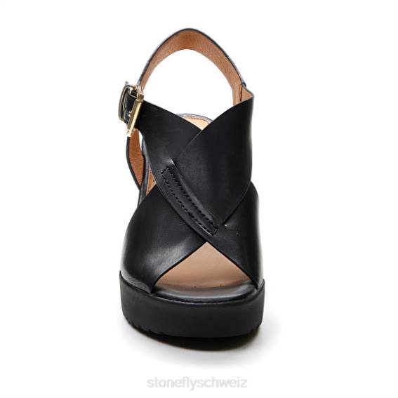 CH Stonefly Frauen 16 Kalbslederth Sandalen Schwarz R4R0221