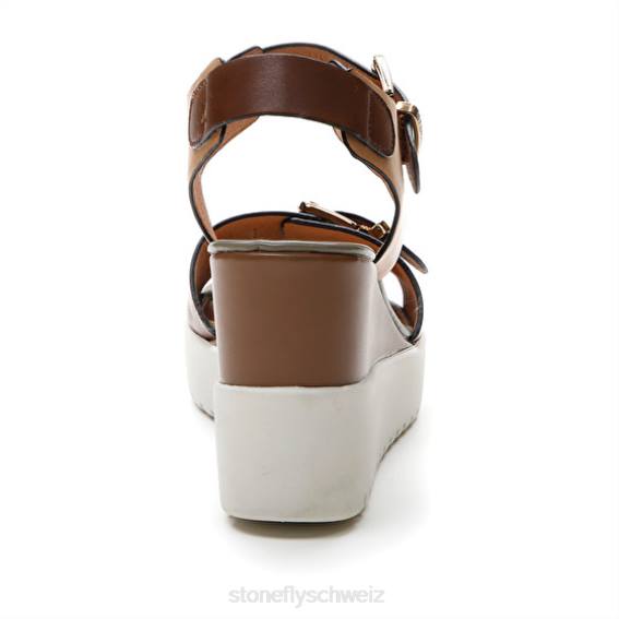 CH Stonefly Frauen 17 Kalbslederth Sandalen dunkelbraun/hellbraun/grün R4R0175
