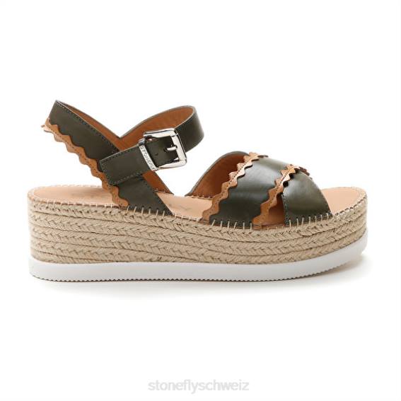 CH Stonefly Frauen Alexia 2 Kalb lth Sandalen Braun Grün R4R0204