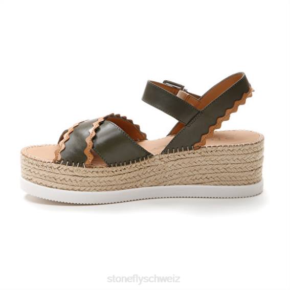 CH Stonefly Frauen Alexia 2 Kalb lth Sandalen Braun Grün R4R0204