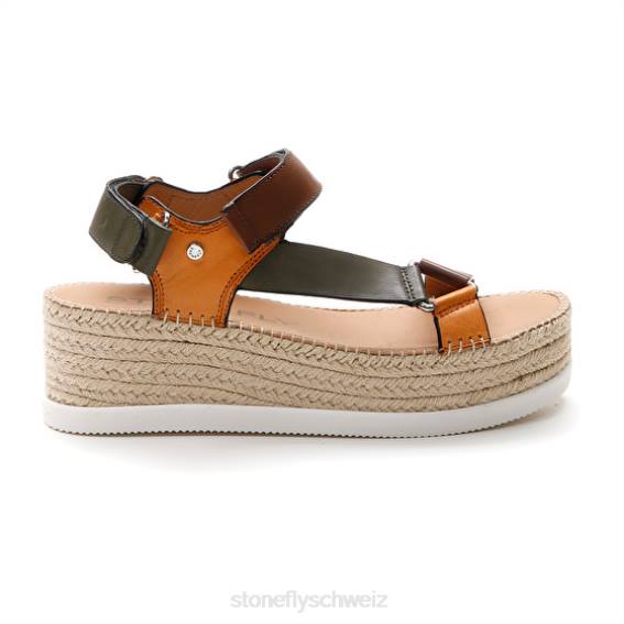 CH Stonefly Frauen Alexia 6 Kalb lth Sandalen braun/grün/orange R4R0200