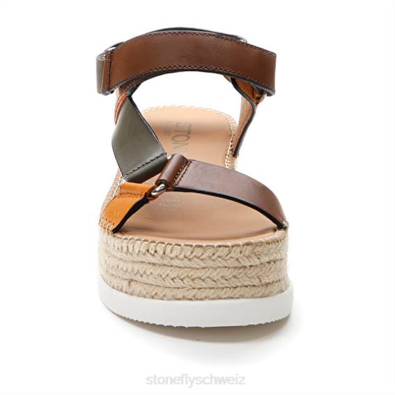 CH Stonefly Frauen Alexia 6 Kalb lth Sandalen braun/grün/orange R4R0200