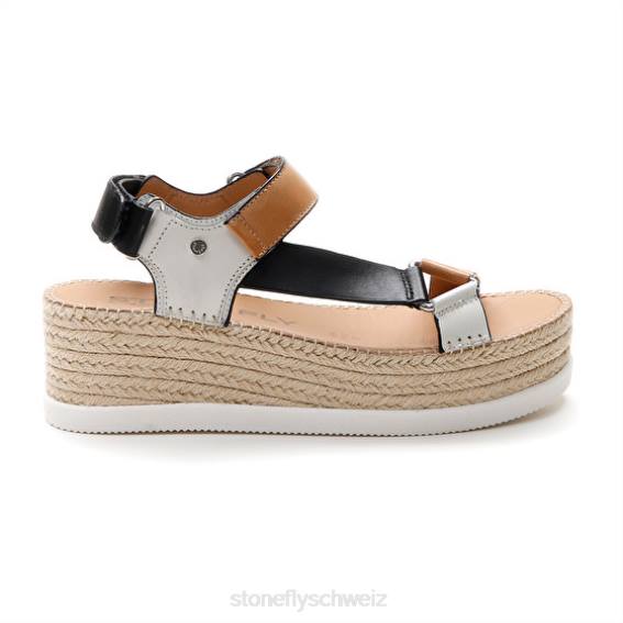 CH Stonefly Frauen Alexia 6 Kalb lth Sandalen braun/weiß/schwarz R4R0199
