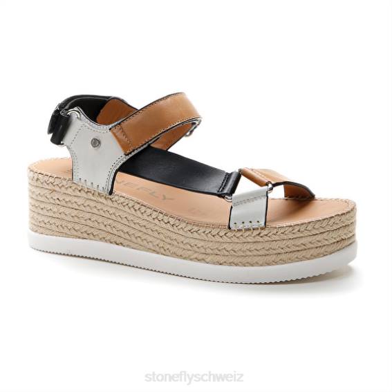 CH Stonefly Frauen Alexia 6 Kalb lth Sandalen braun/weiß/schwarz R4R0199