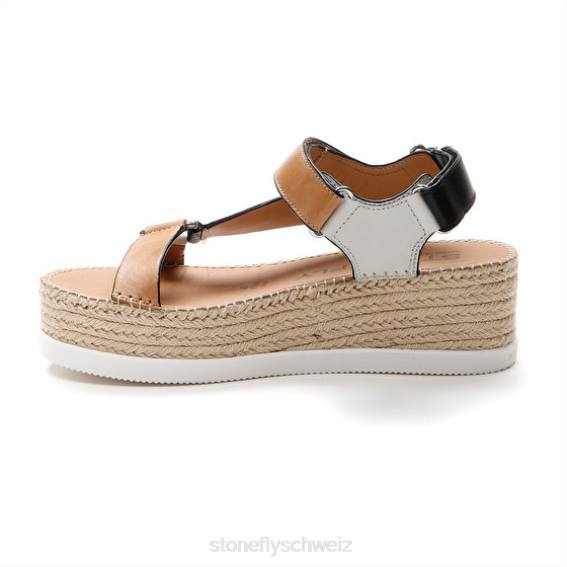 CH Stonefly Frauen Alexia 6 Kalb lth Sandalen braun/weiß/schwarz R4R0199