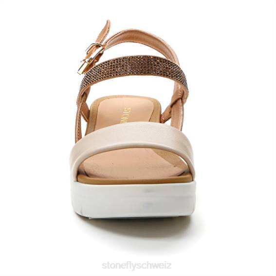CH Stonefly Frauen Aqua III 22 Nappaleder/Textil Sandalen braun/creme R4R0146