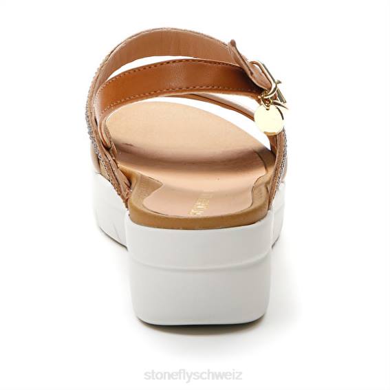 CH Stonefly Frauen Aqua III 22 Nappaleder/Textil Sandalen braun/creme R4R0146