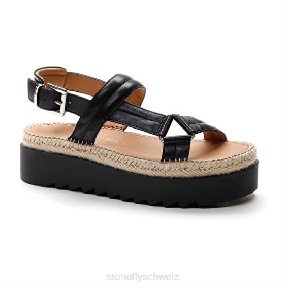 CH Stonefly Frauen Ariel 3 Nappa lth Sandalen Schwarz R4R0190