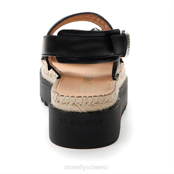 CH Stonefly Frauen Ariel 3 Nappa lth Sandalen Schwarz R4R0190