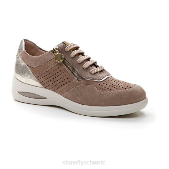 CH Stonefly Frauen Aurora 15 Velours Schuhe graurosa/splitter R4R097