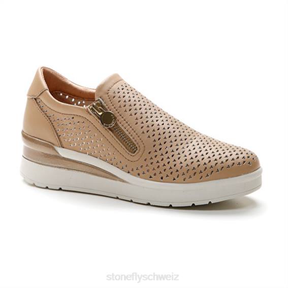 CH Stonefly Frauen Creme 25 Nappa lth Schuhe Hellbraun R4R090