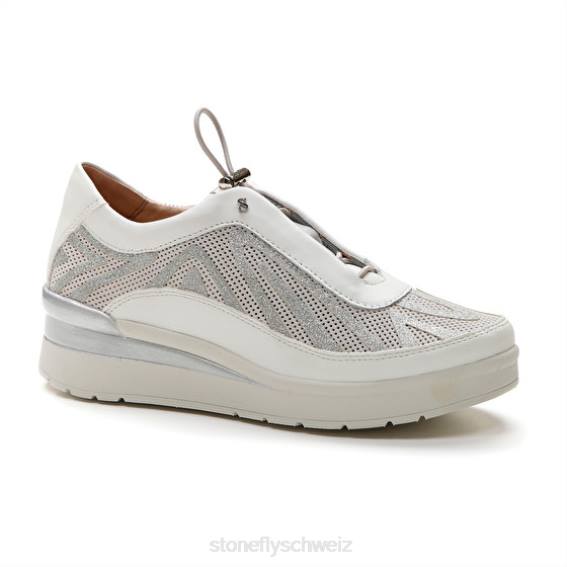 CH Stonefly Frauen Creme 38 Velours/Nappa Schuhe weiß/splitter R4R0103