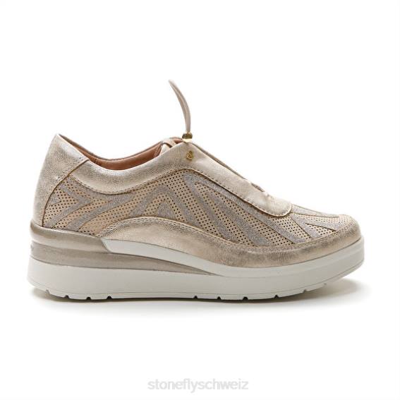 CH Stonefly Frauen Creme 38 Velours/Slaminiert Schuhe Ziegenbraun R4R0104