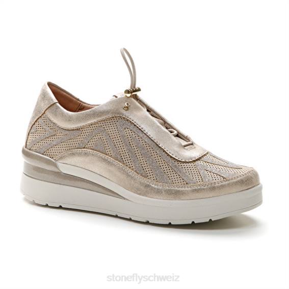 CH Stonefly Frauen Creme 38 Velours/Slaminiert Schuhe Ziegenbraun R4R0104