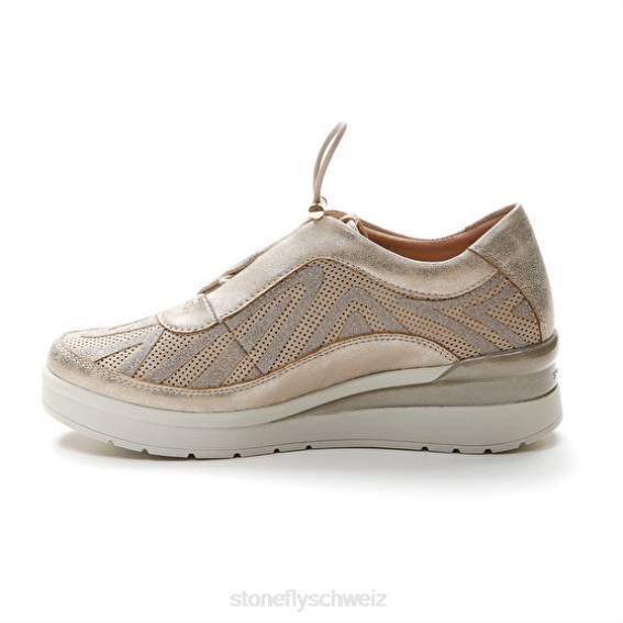 CH Stonefly Frauen Creme 38 Velours/Slaminiert Schuhe Ziegenbraun R4R0104