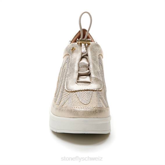 CH Stonefly Frauen Creme 38 Velours/Slaminiert Schuhe Ziegenbraun R4R0104