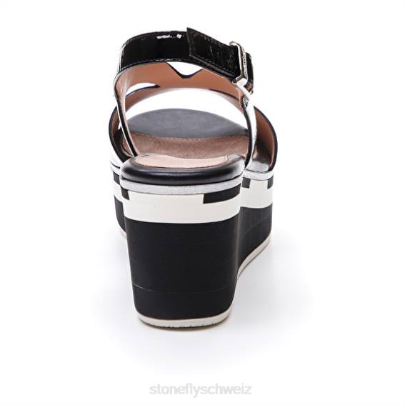 CH Stonefly Frauen Diva 10 Patent Sandalen Schwarz R4R0214