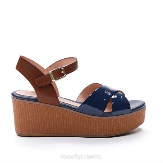 CH Stonefly Frauen Diva 9 Patent/Kalb Sandalen Blau R4R0228