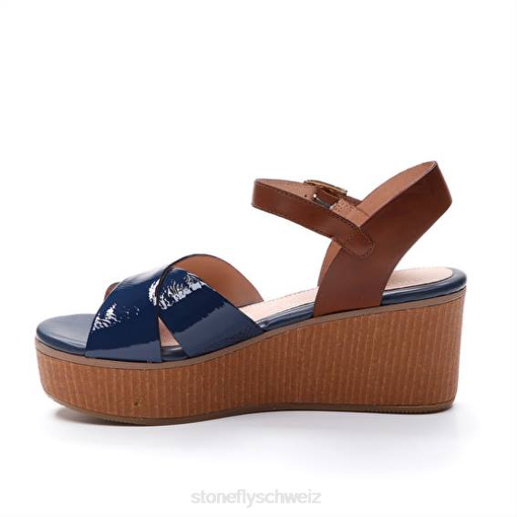 CH Stonefly Frauen Diva 9 Patent/Kalb Sandalen Blau R4R0228