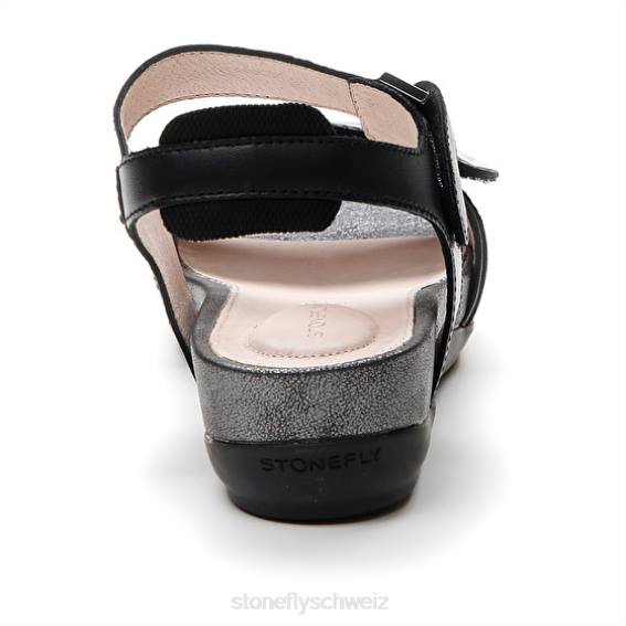 CH Stonefly Frauen Eve 29 Nappaleder/Lycra Sandalen Schwarz R4R0158