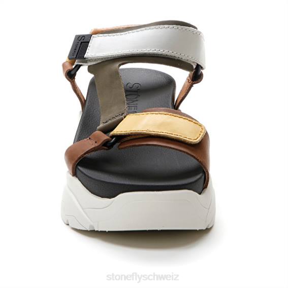 CH Stonefly Frauen Fantasie 3 Kalb lth Sandalen gelb/braun/grün/weiß R4R0178