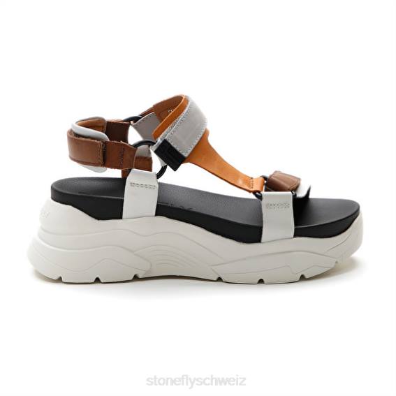 CH Stonefly Frauen Fantasie 3 Kalb lth Sandalen gelb/braun/orange/weiß R4R0179