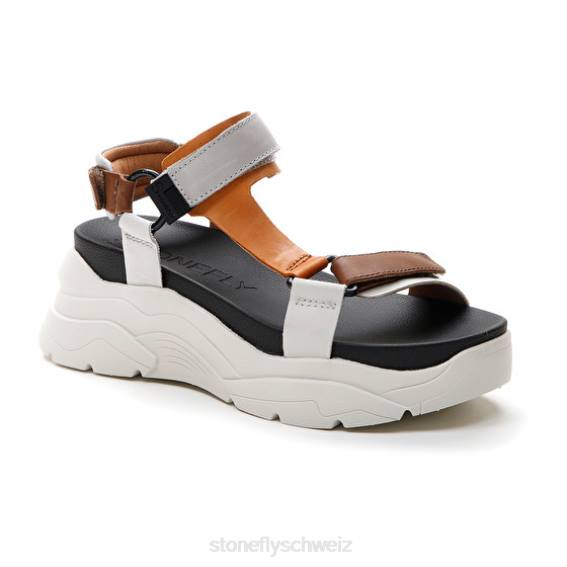 CH Stonefly Frauen Fantasie 3 Kalb lth Sandalen gelb/braun/orange/weiß R4R0179