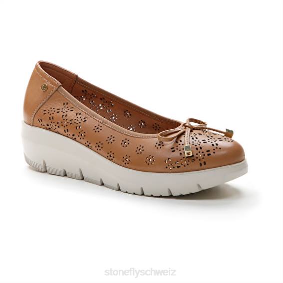 CH Stonefly Frauen Feder 12 Nappa lth Schuhe Hellbraun R4R0115