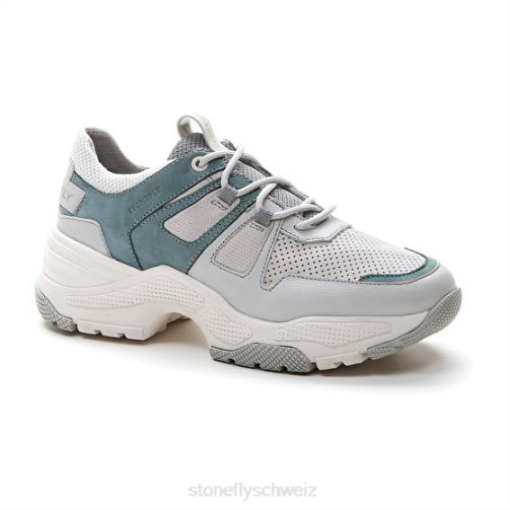 CH Stonefly Frauen Futura 10 Nappaleder/Nabuk/Velours Schuhe Blau R4R048