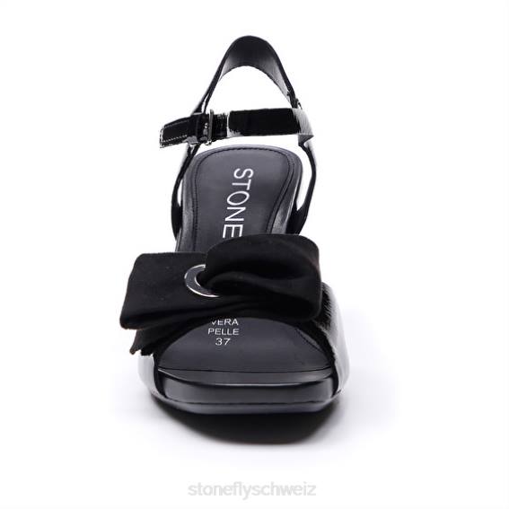 CH Stonefly Frauen Jenny 3 Patent Sandalen Schwarz R4R0260