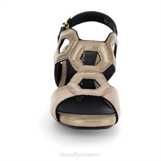 CH Stonefly Frauen Jenny 7 laminiert links Sandalen Gold R4R0249