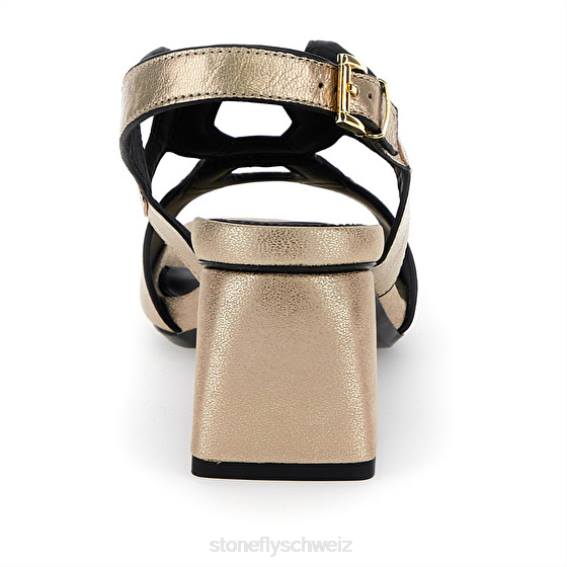 CH Stonefly Frauen Jenny 7 laminiert links Sandalen Gold R4R0249