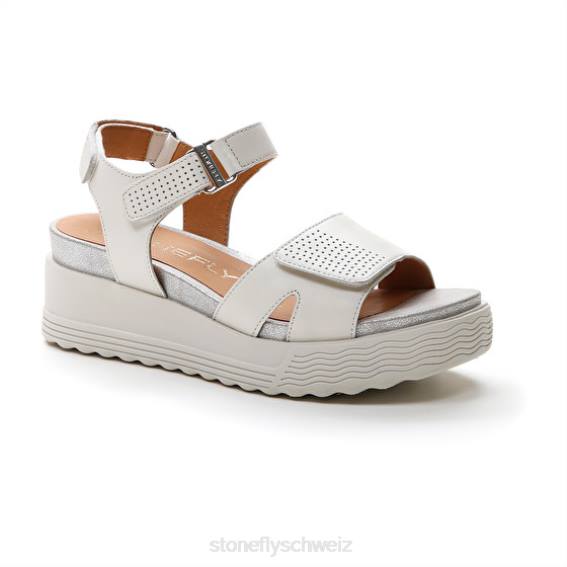 CH Stonefly Frauen Parky 15 Nappa lth Sandalen Weiss R4R0164