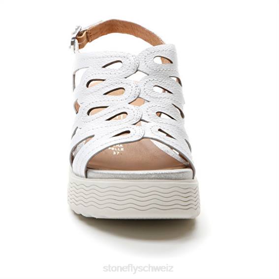 CH Stonefly Frauen Parky 18 Nappa lth Sandalen Weiss R4R0225