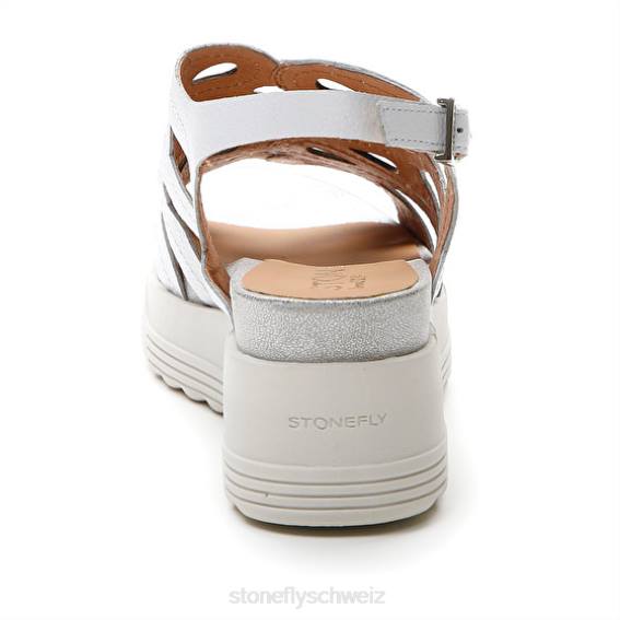 CH Stonefly Frauen Parky 18 Nappa lth Sandalen Weiss R4R0225