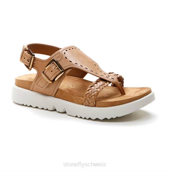 CH Stonefly Frauen Riva 13 geprägtes V/Wadenleder Sandalen 49 R4R0170