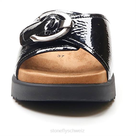 CH Stonefly Frauen Riva 5 Patent Folien Schwarz R4R0242