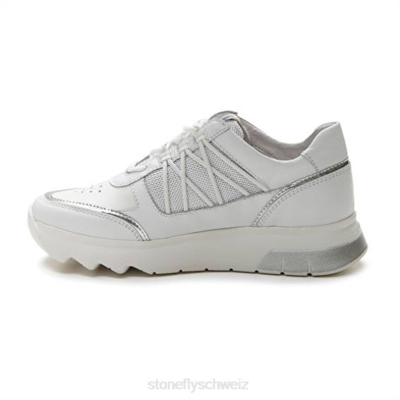 CH Stonefly Frauen Spock 34 Nappaleder/Textil Schuhe Weiss R4R058