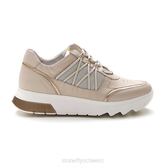 CH Stonefly Frauen Spock 34 Nappaleder/Textil Schuhe helles Khaki R4R057