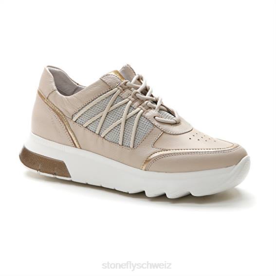 CH Stonefly Frauen Spock 34 Nappaleder/Textil Schuhe helles Khaki R4R057
