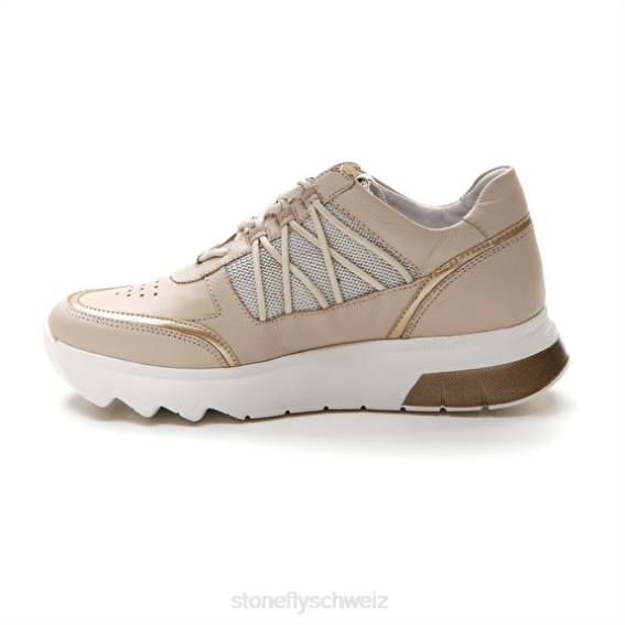 CH Stonefly Frauen Spock 34 Nappaleder/Textil Schuhe helles Khaki R4R057