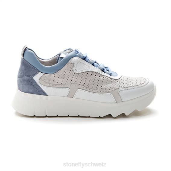 CH Stonefly Frauen Spock 36 Nappaleder/Velours Schuhe Blau R4R054