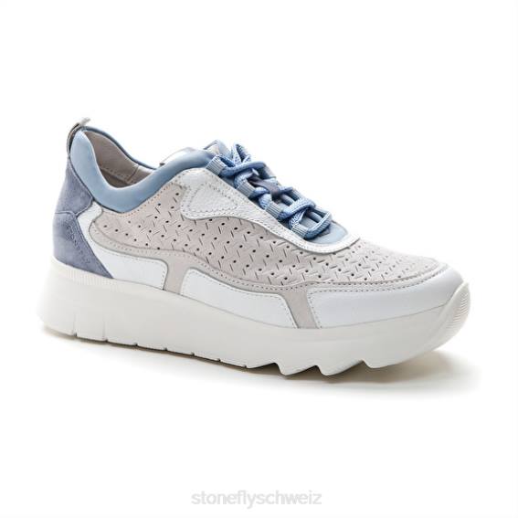 CH Stonefly Frauen Spock 36 Nappaleder/Velours Schuhe Blau R4R054