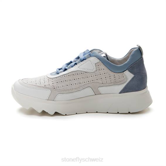 CH Stonefly Frauen Spock 36 Nappaleder/Velours Schuhe Blau R4R054