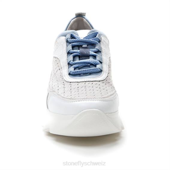 CH Stonefly Frauen Spock 36 Nappaleder/Velours Schuhe Blau R4R054