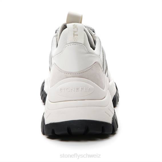 CH Stonefly Frauen Twiggy 1 Textil/Nappaleder/Velours Schuhe weiß/splitter R4R060