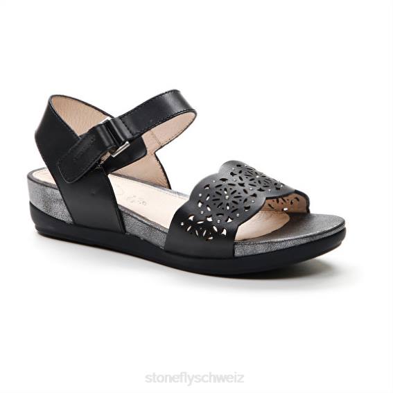 CH Stonefly Frauen Vorabend 27 Kalb lth Sandalen Schwarz R4R0157