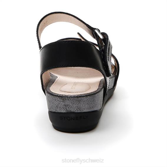 CH Stonefly Frauen Vorabend 27 Kalb lth Sandalen Schwarz R4R0157