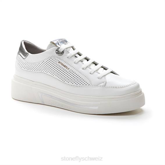 CH Stonefly Frauen allegra 4 Nappa lth Schuhe Weiss R4R041